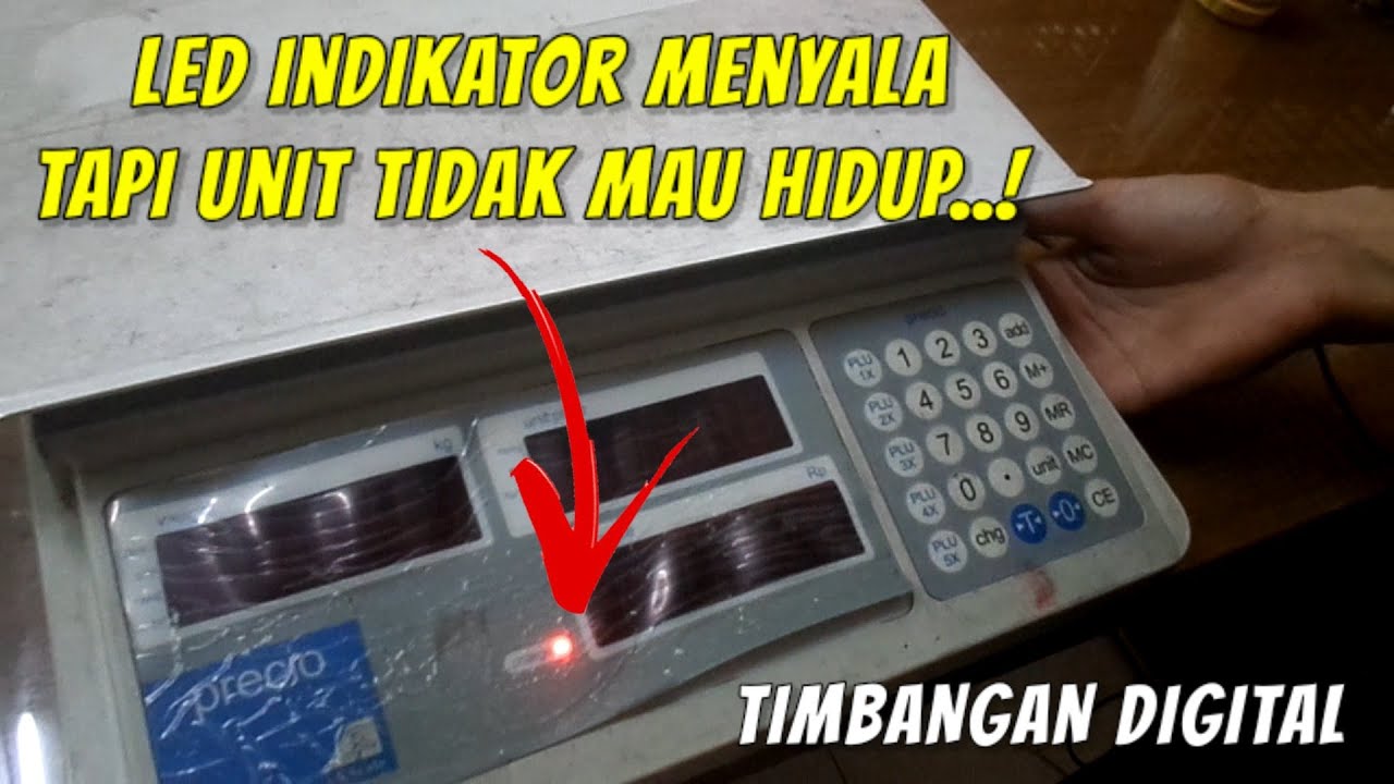 Cara Memperbaiki timbangan digital mati total | service timbangan digital error