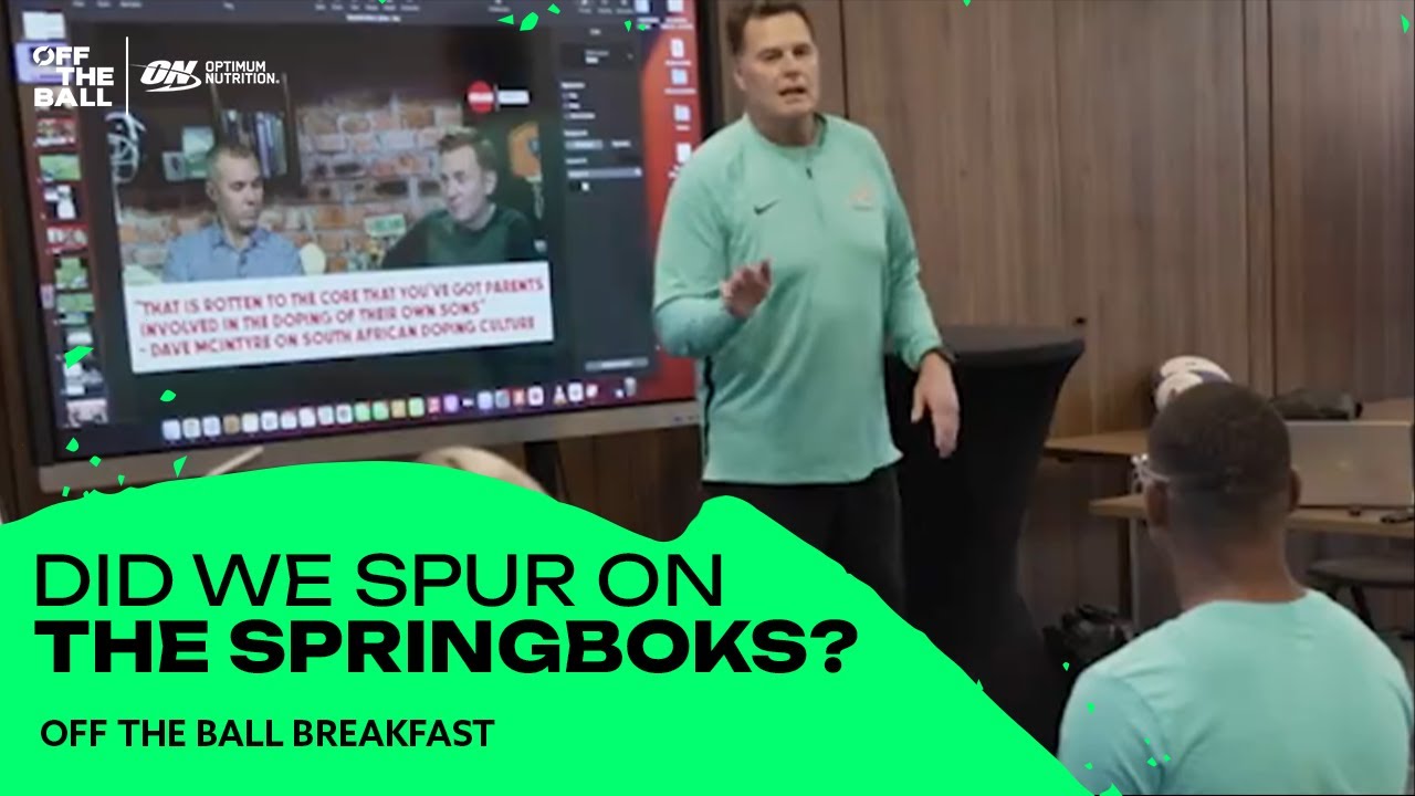 OTB cameo in Springboks RWC documentary | OTB Breakfast Rugby