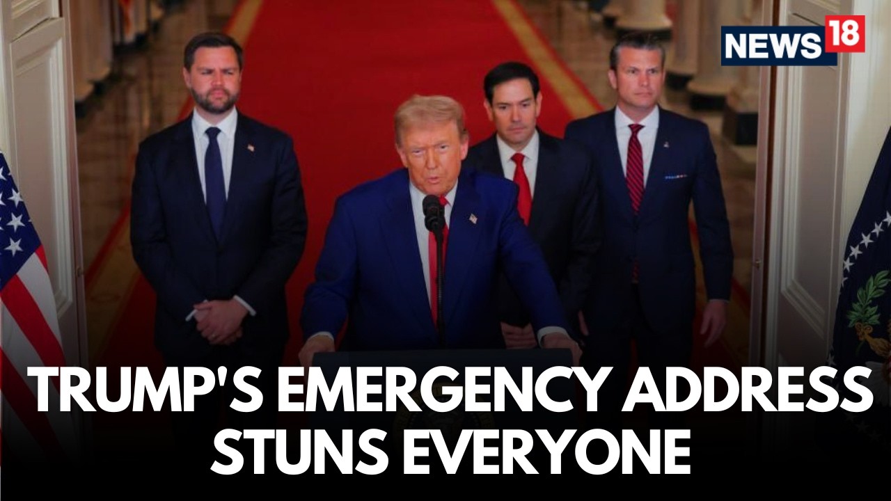 Live: Trump&rsquo;s Emergency Address Shocks World as US Eyes War With Iran | Middle East War | N18G