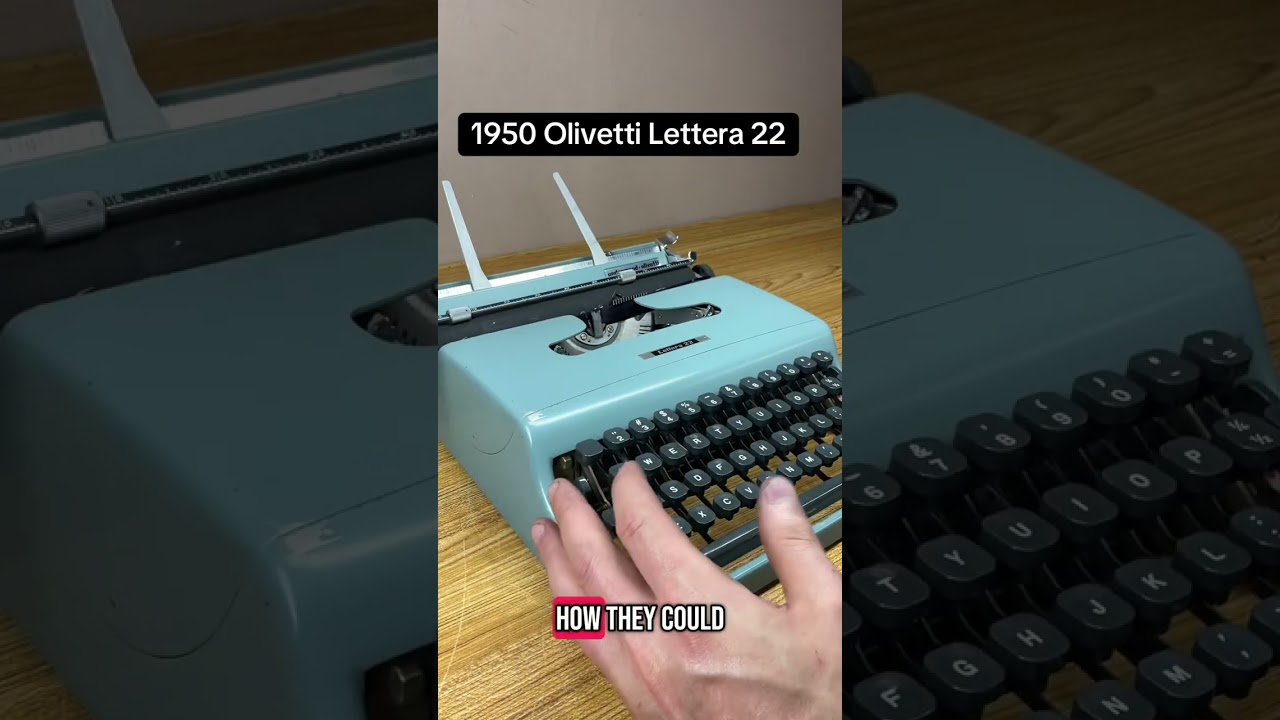 How to use all functions on a 1950 Olivetti Lettera 22 vintage portable typewriter