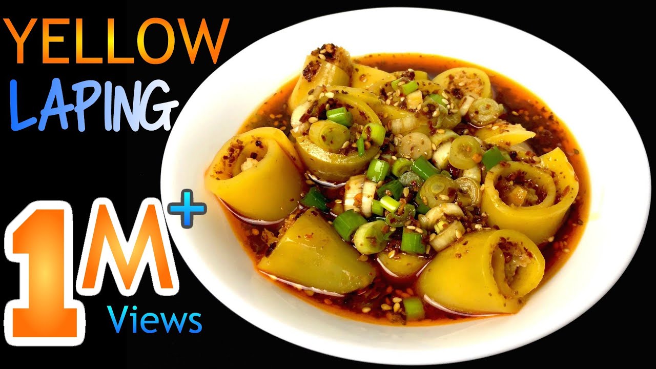 YELLOW LAPING RECIPE | How To Make LAPING | LAPHING | Nepali Street Food | Yummy Food World 🍴 96