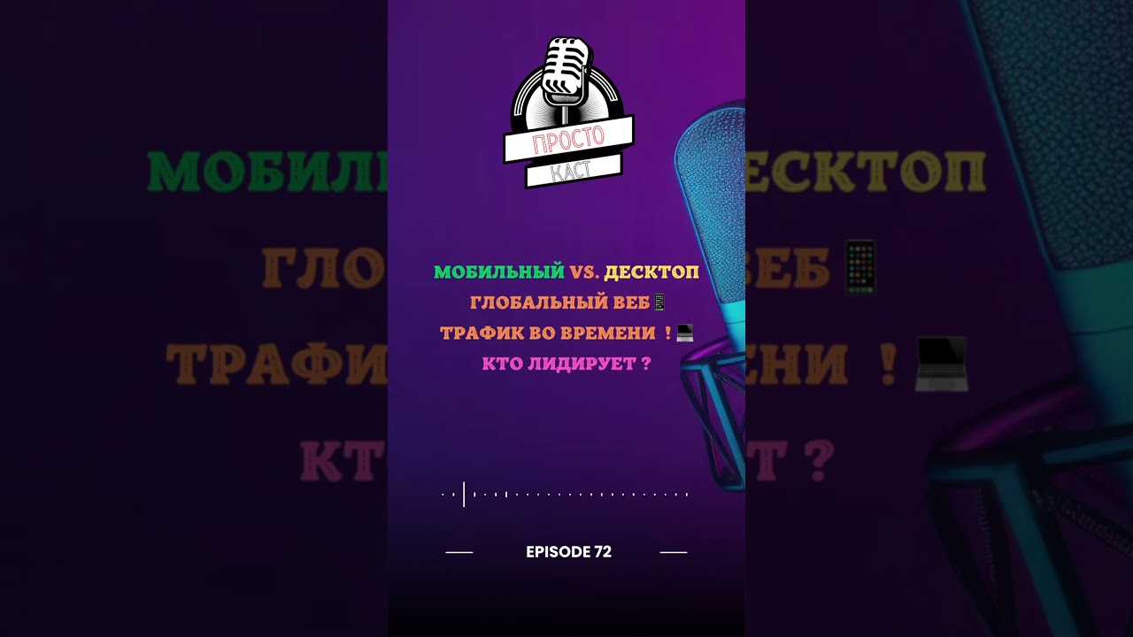 Мобильный vs. Десктоп: Глобальный Веб-Трафик во Времени #интернет #мобильный #технологии | Эпизод 72