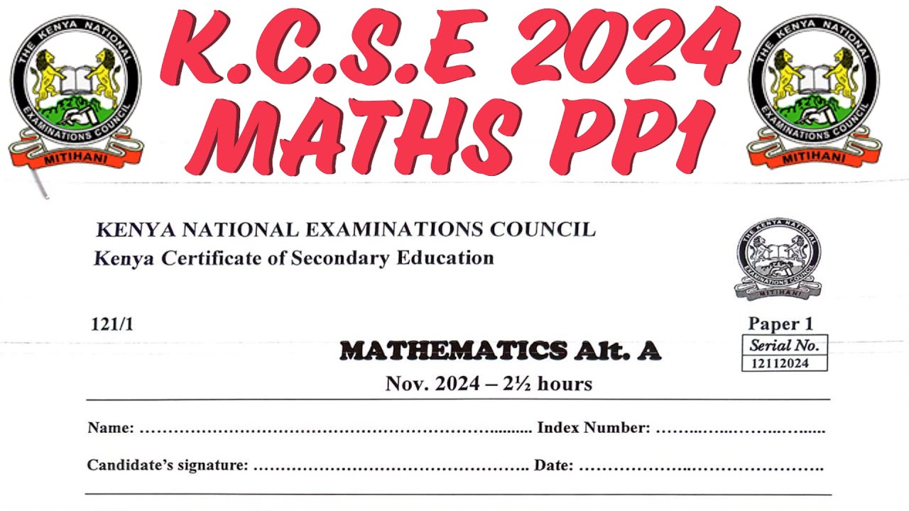 KCSE MATHS 2024 PP1 | SECTION B
