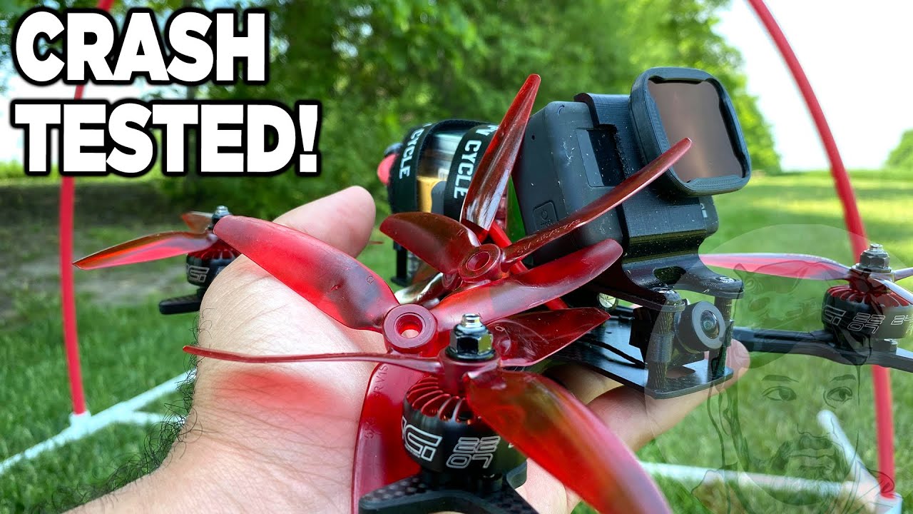 We made a DIY FPV freestyle race gate and then crashed into it many many times!