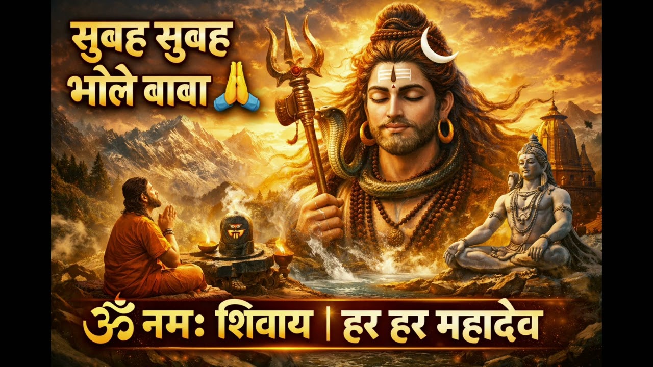 सुबह सुबह भोले बाबा का भजन | ॐ नमः शिवाय जप | हर हर महादेव | Morning Shiv Bhajan #OmNamahShivaya