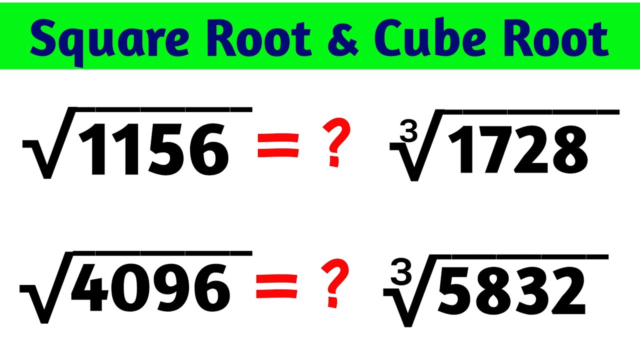 How to Find Square Root & Cube Root by Prime Factorisation method