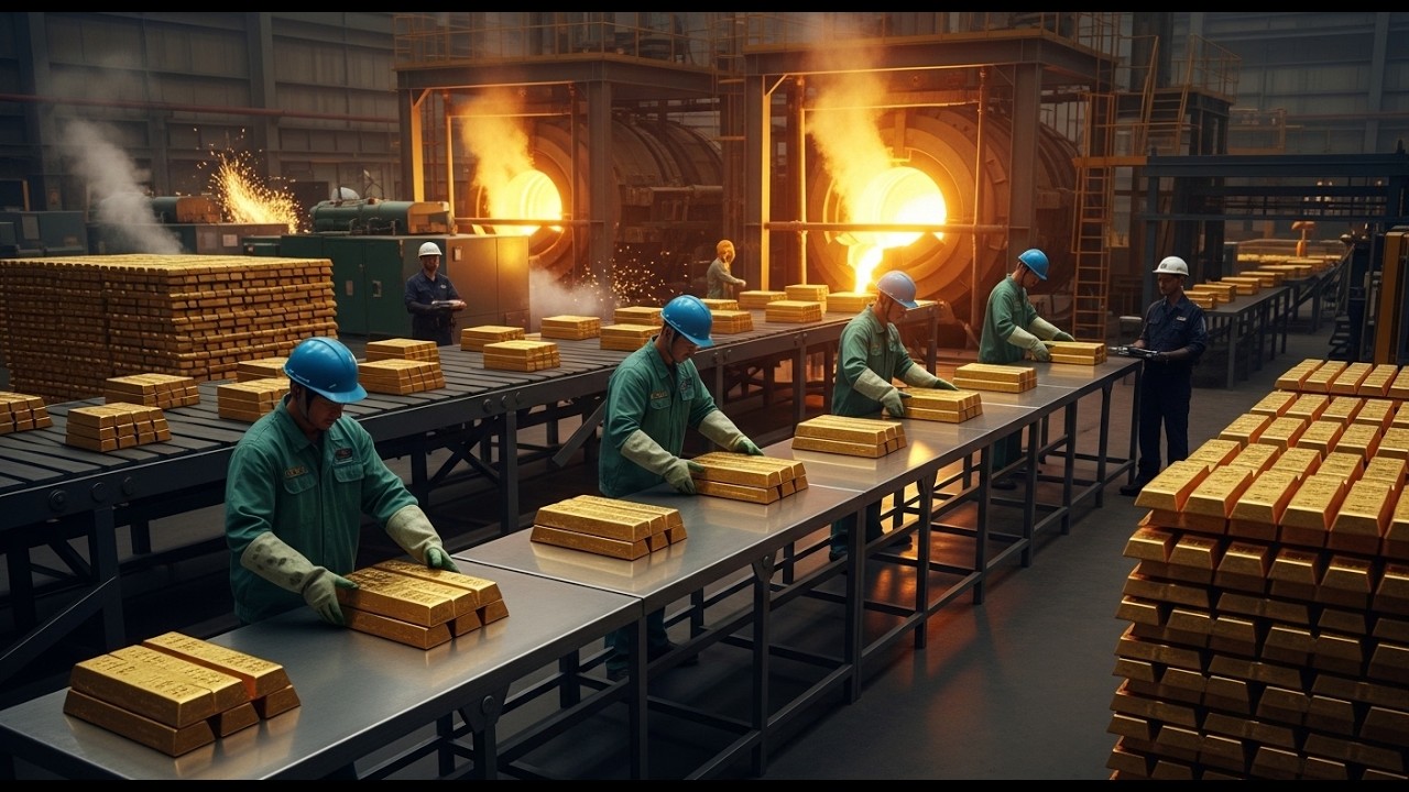 Inside the Gold Factory From Mine to Pure Luxury Gold Bars Full Process