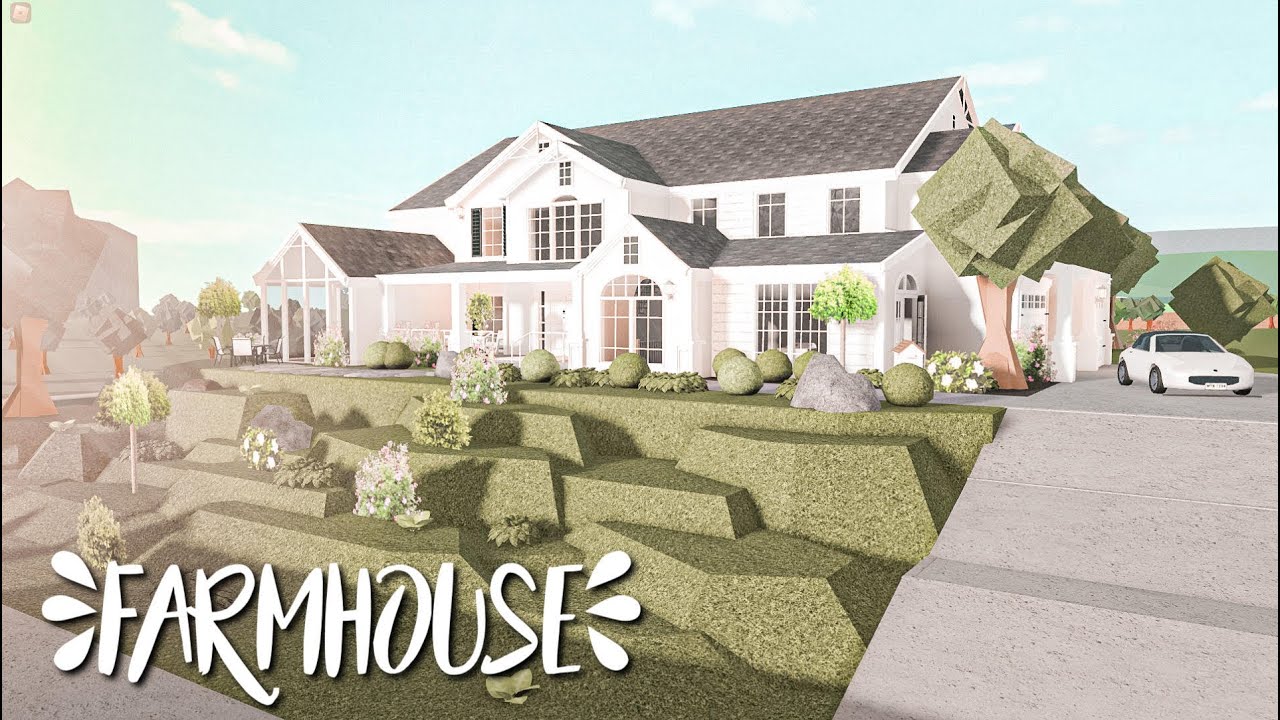 Cheap Hillside Farmhouse Bloxburg (SLOW) *WITH VOICE*