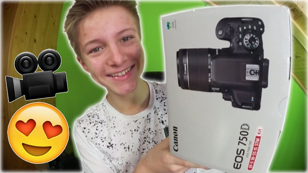 Neue KAMERA 😍😱  Canon EOS 750d - Unboxing | Echtso