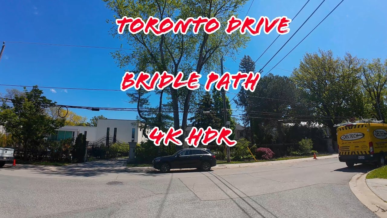 Toronto Drive The Most Expensive Neighborhood with Luxury Real Estate (Bridle Path) | 4K HDR