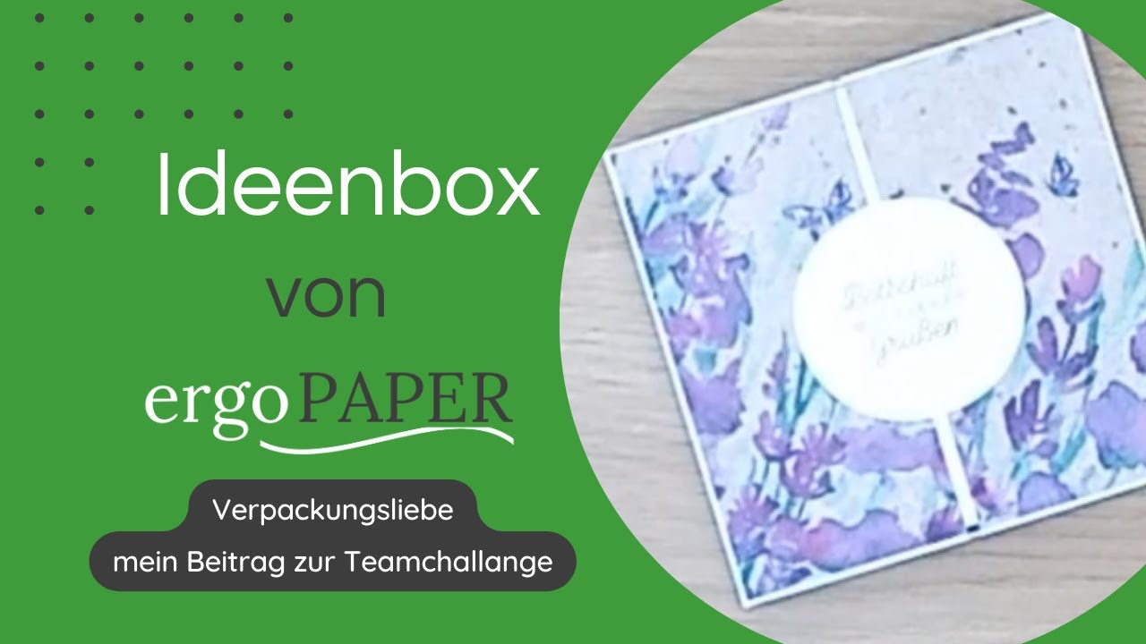 Verpackungsliebe Teamchallange Papierkniff - ergoPAPER - Kartenmacherei und mehr