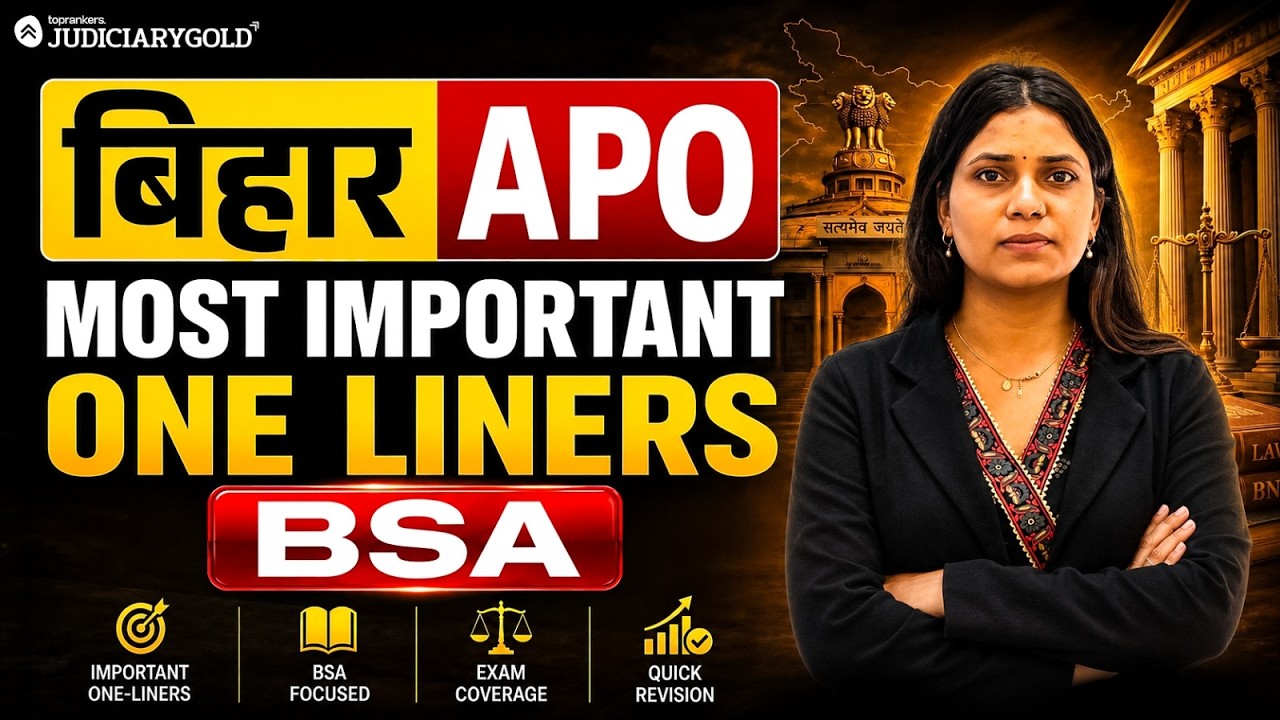 Bihar APO 2026 | Most Important One Liners | BSA