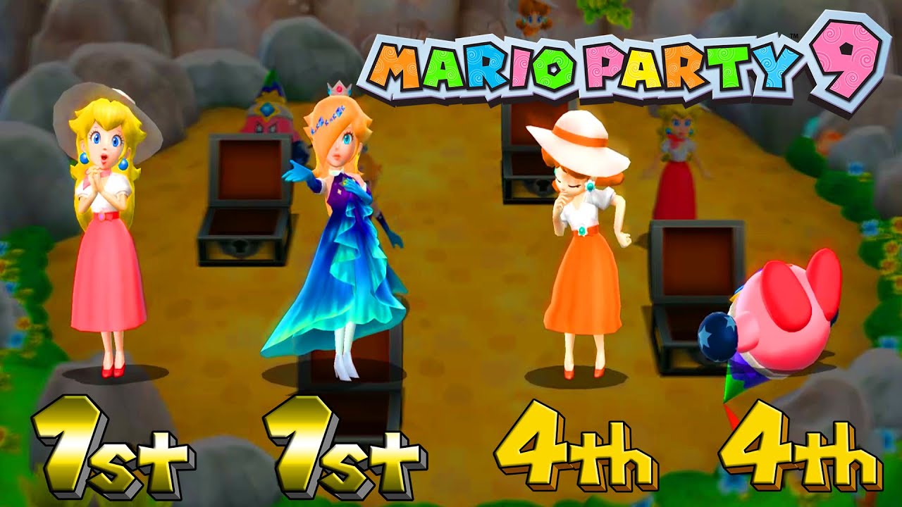 Mario Party 9 Garden Battle - Daisy vs Peach vs Rosalina vs Toad (Master Difficulty)#mariogame