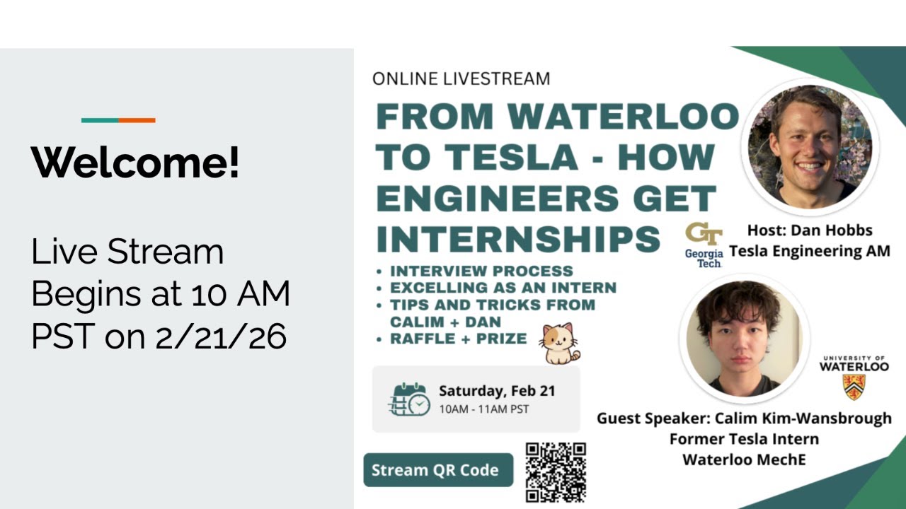 From Waterloo to Tesla: How Mechanical Engineers Actually Get Internships