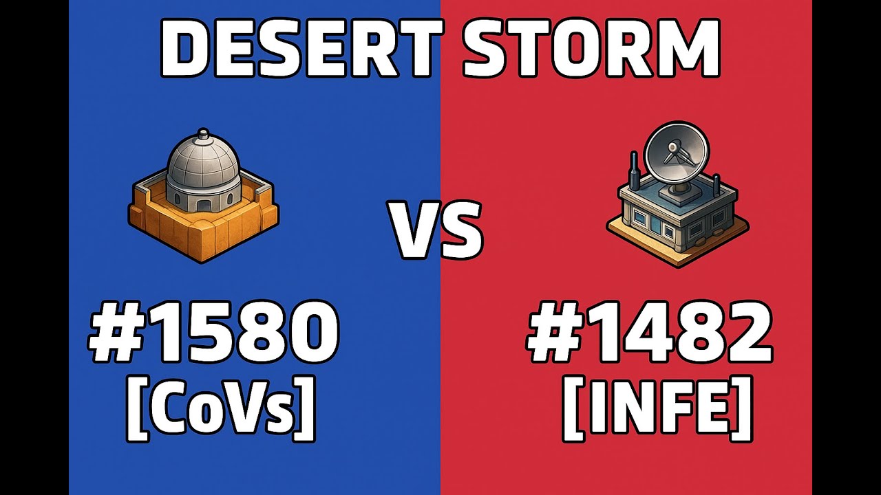Last War Survival - Desert Storm - 1580 CoVs  vs  1482 INFE #lastwarsurvivalgame
