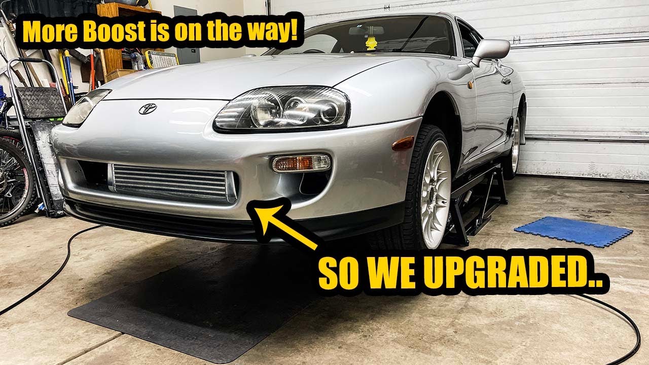 TURBO SUPRA GETS NEW INTERCOOLER. The quest for more power begins now!