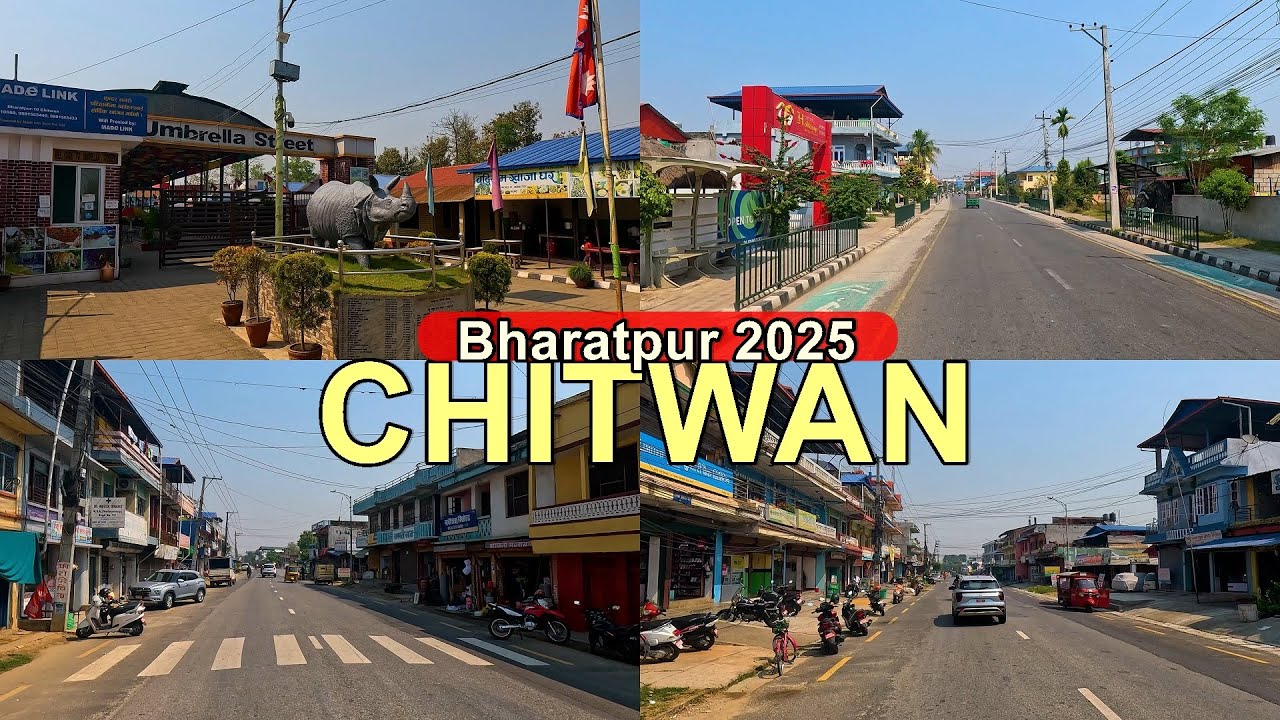 Chitwan, NEPAL 2025 🇳🇵  - Driving Tour in 4K Bharatpur Metropolitan City 🇳🇵
