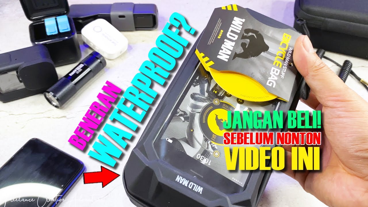 Tas Sepeda Smartphone Case Handlebar Waterproof Wild Man X3 Handphone Bag Holder Bike 0.5L Murah ?