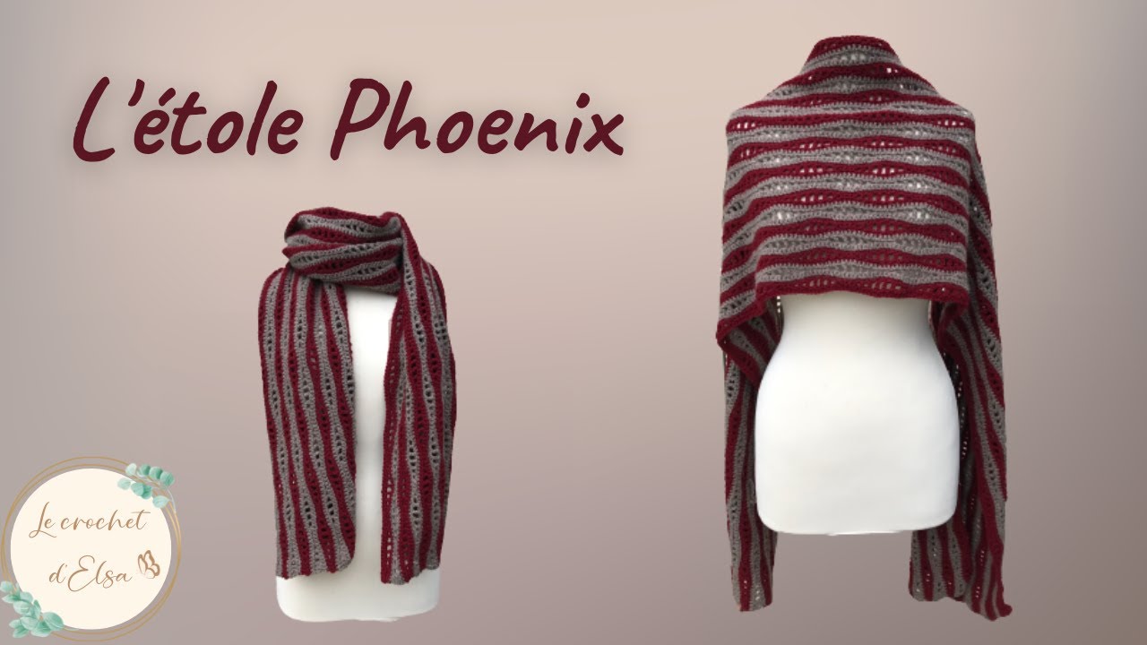 Comment faire une étole au crochet - L'étole Phoenix