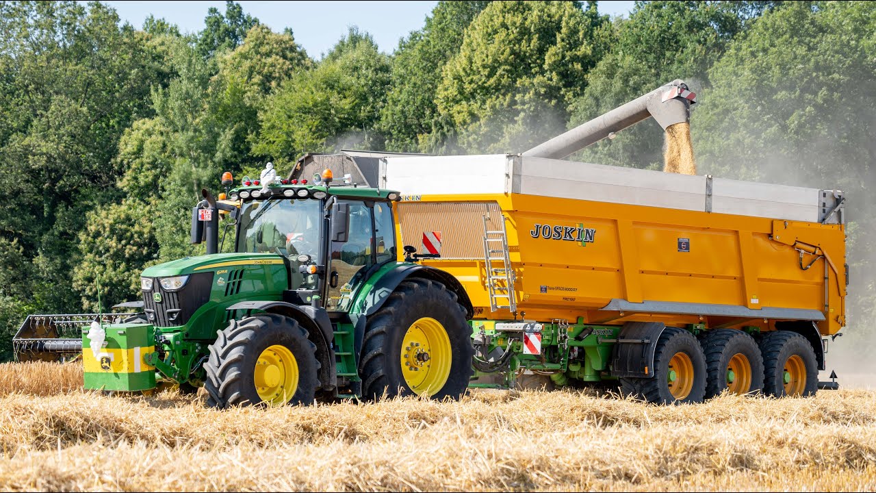 Moisson 2023 | New Holland Cx 8060 | John Deere 6215 R & Joskin Trans-SPACE 8000/27