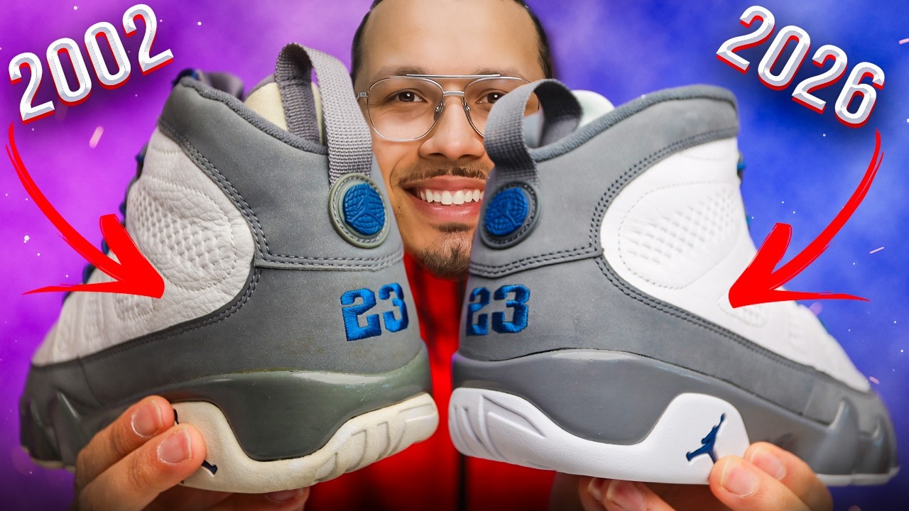 Air Jordan 9 Flint Grey 2002 vs 2026