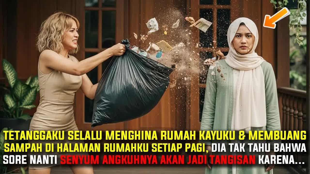 Setiap Hari Tetangga Kaya Menghina Rumah Kayuku & Melempari Sampah Ke Halamanku, Diam-Diam Aku…