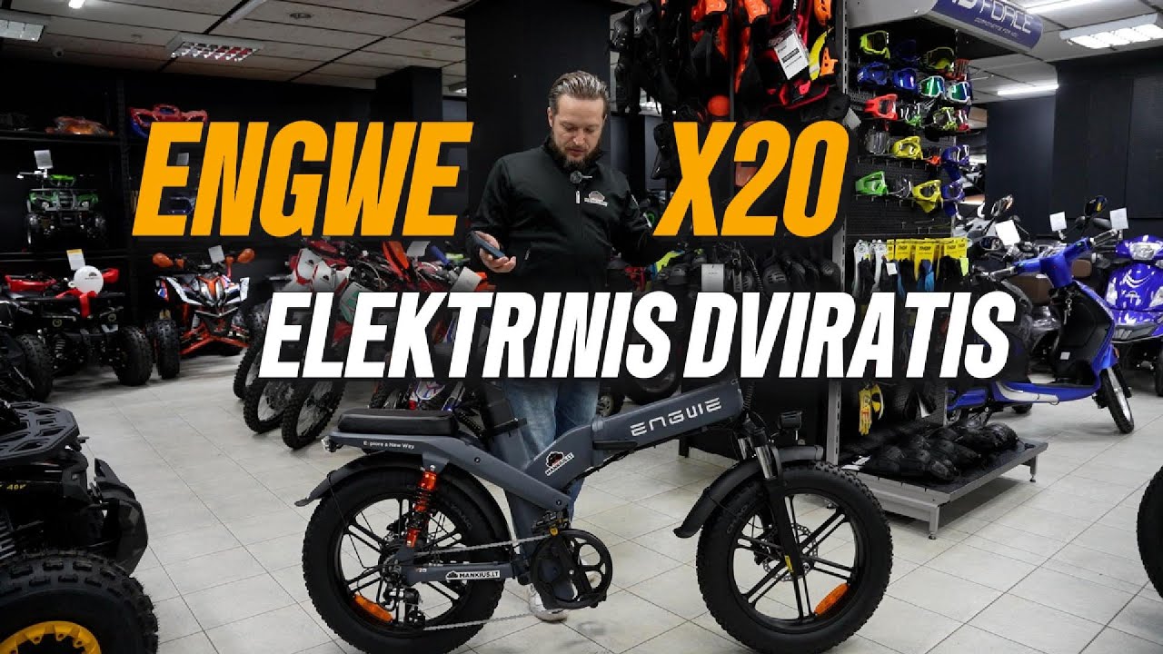 Elektrinis dviratis ENGWE X20 / www.mankius.lt