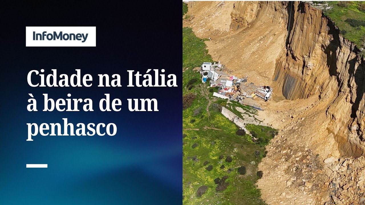 Após tempestade, cidade na Itália ficou à beira de um penhasco | InfoMoney News