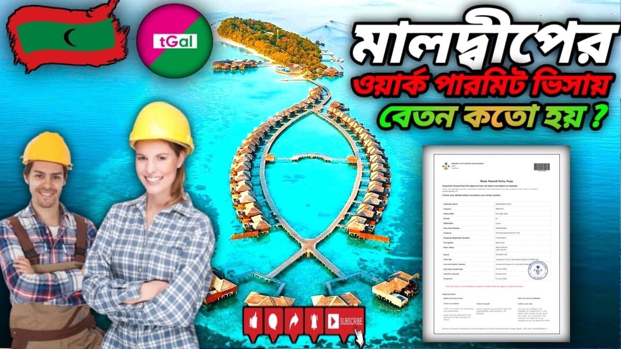 মালদ্বীপের ওয়ার্ক পার্মিট ভিসার বেতন কোন কাজে কত ডলার ? বেতন ডলারে পাবো নাকি রুপি তে ?