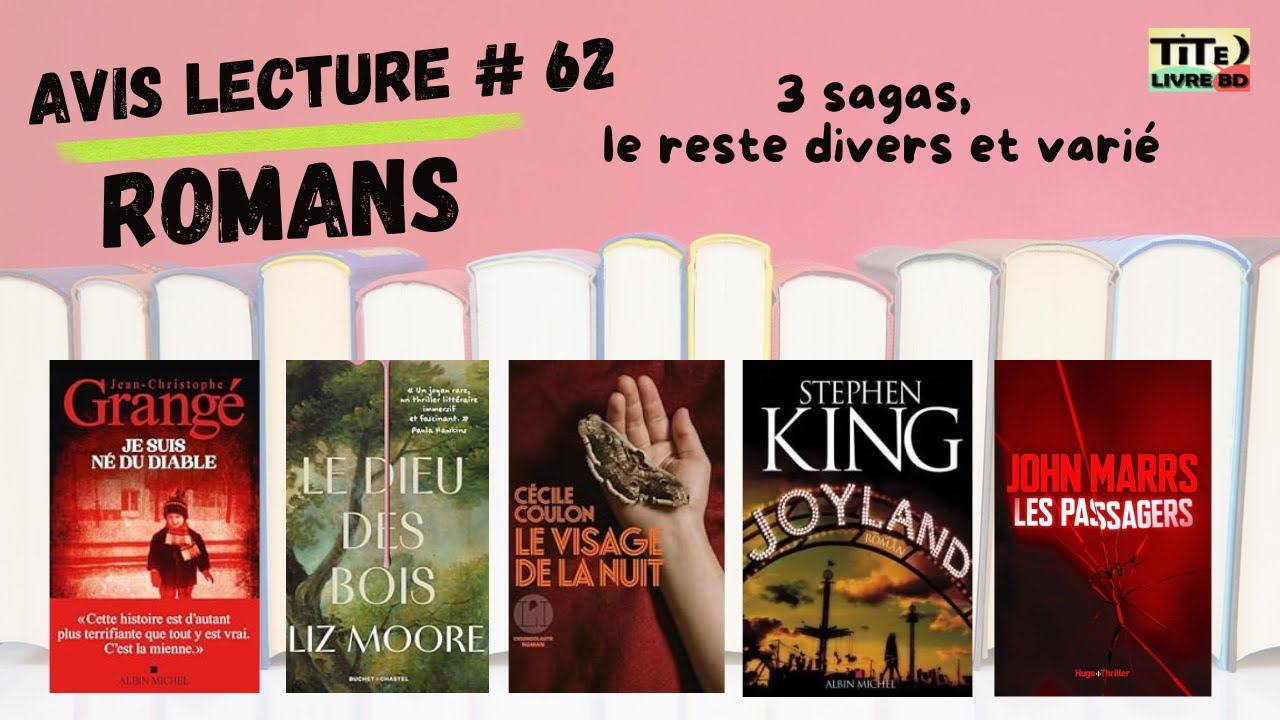 Mes lectures ROMANS de décembre et janvier - Avis lecture #62