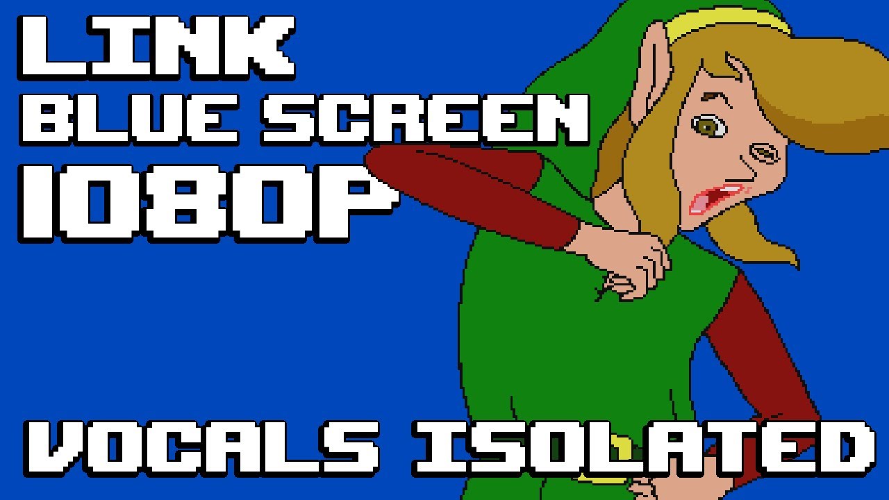 Zelda CDi Link All Visible Dialogue (Vocals Isolated) (Blue Screen 1080p)