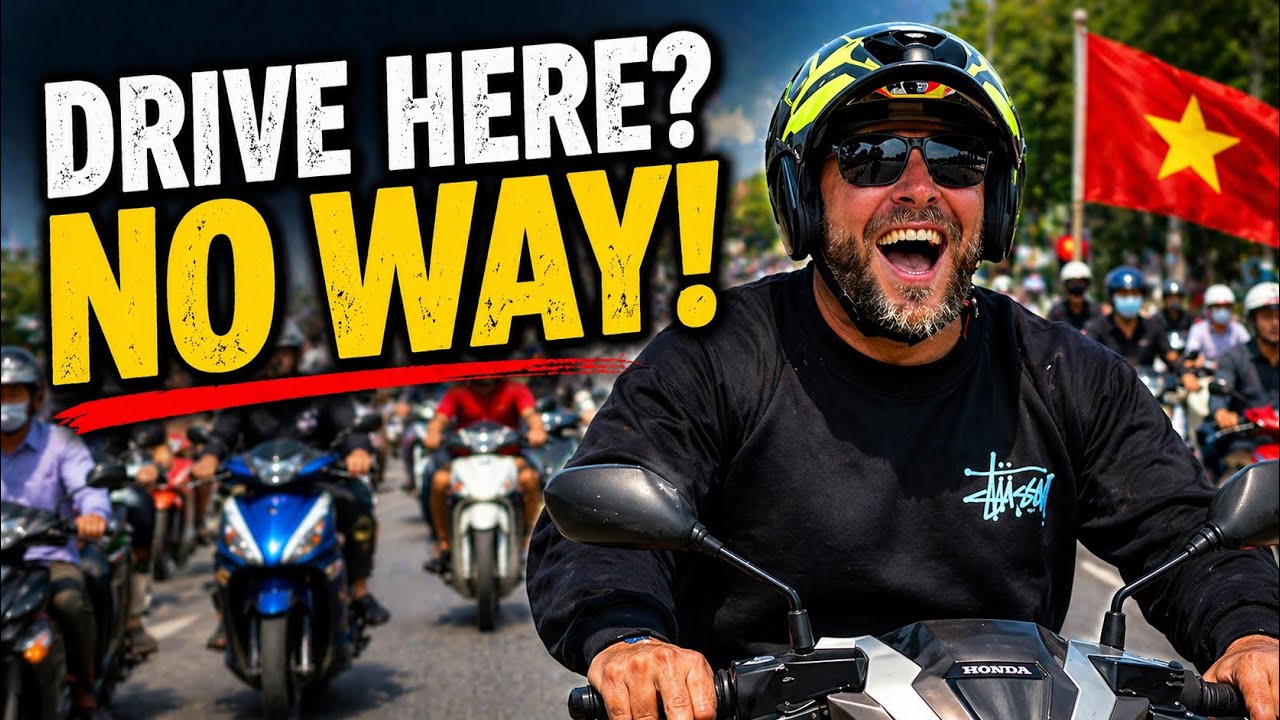 Driving in Vietnam Looks Like Chaos… Until You Learn the Unspoken Rules. 