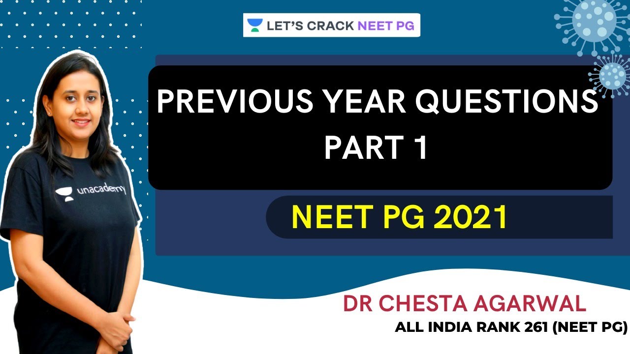 Previous Year Questions  | Part 1 | NEET PG 2021 | Dr. Chesta Agarwal