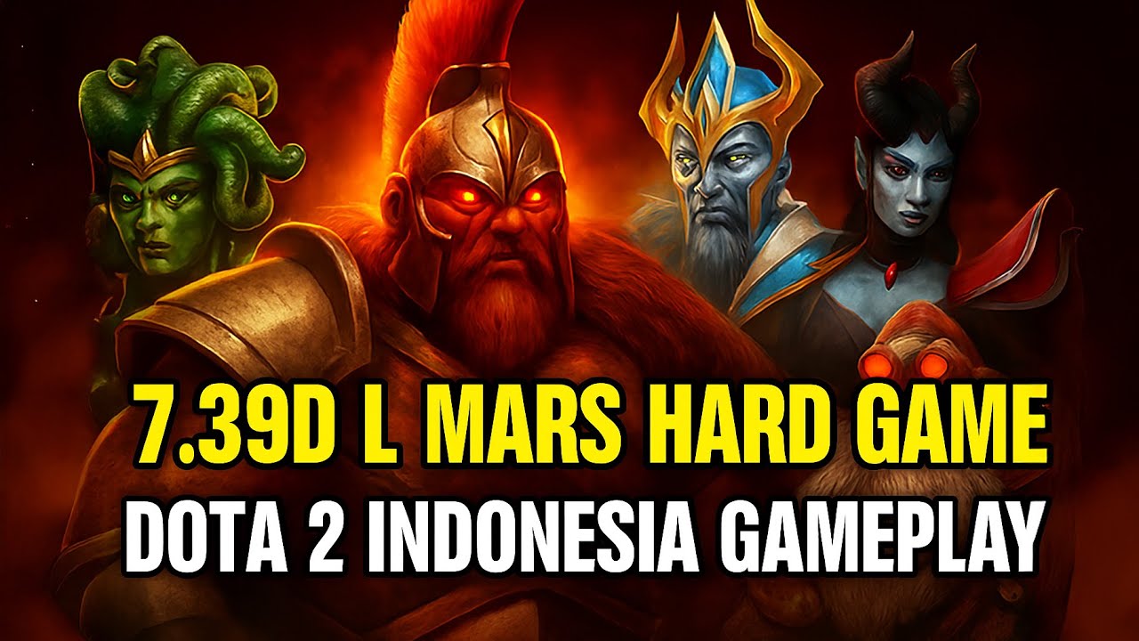 🇮🇩 7.39d L YOP Mars Dota 2 Indonesia Gameplay Mars, Medusa, Skywrath mage, Queen of Pain, Sniper