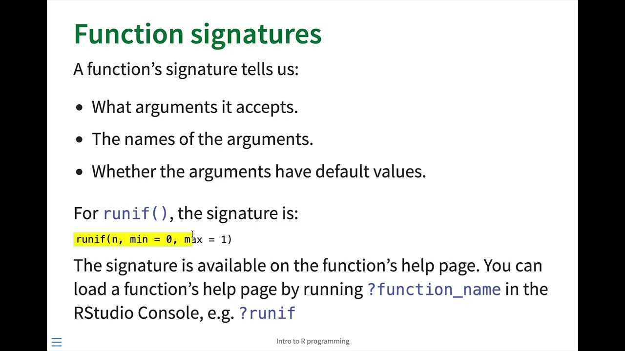 Functions in R