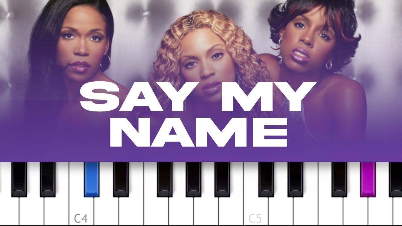 Destiny's Child - Say My Name (piano tutorial)