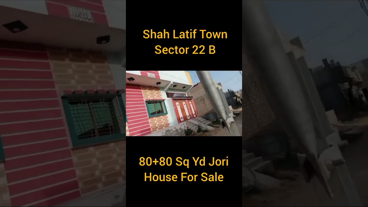 Shah Latif Town Sector 22B 80 Sq Yd West Open 80 Sq Yd East Open 3 Beds With TV Lounge In Both House
