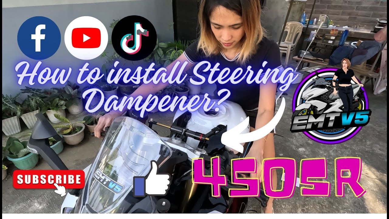 Girl Power! DIY - How to Install Steering Dampener for CFMOTO450SR?