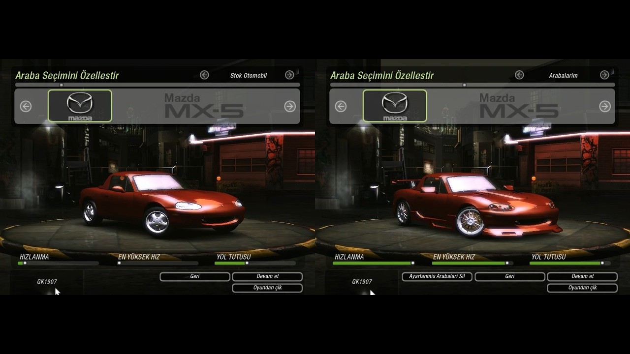 NFS Underground 2 | Mazda MX-5 | Stock vs Full Drift Test |