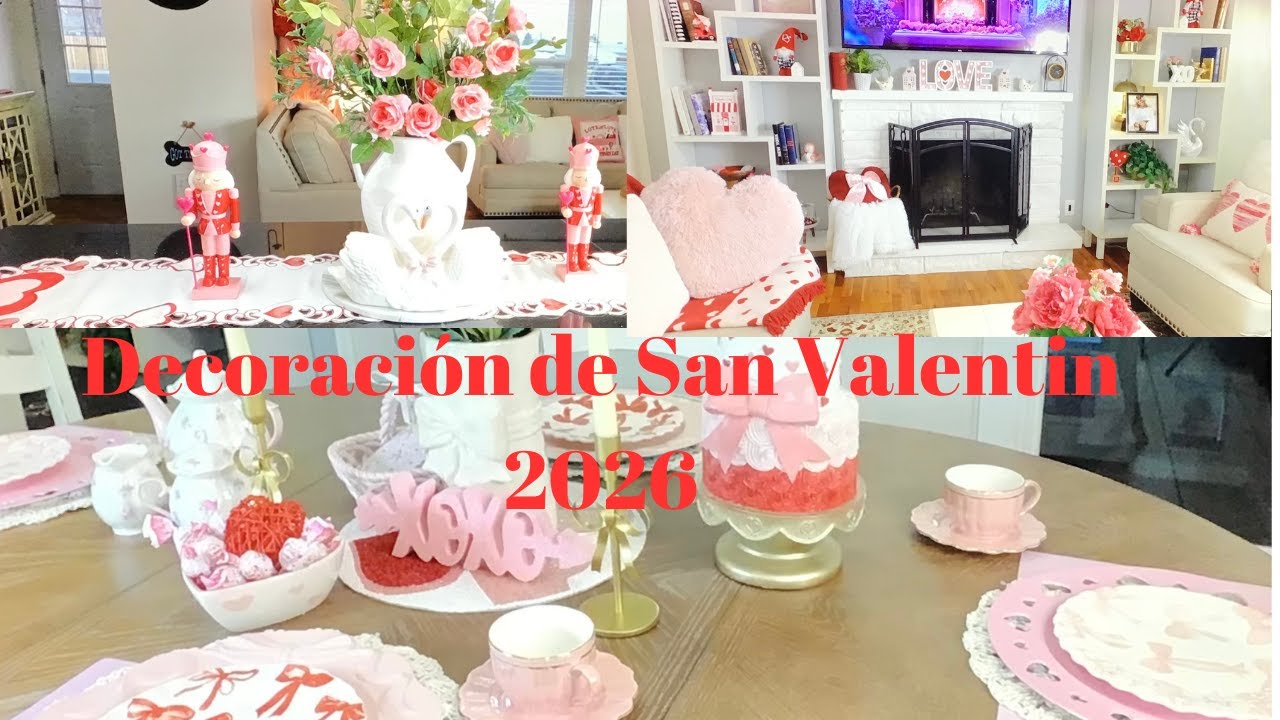 Valentine's Decorate With me! Valentine's Day decor ideas! 2026💘