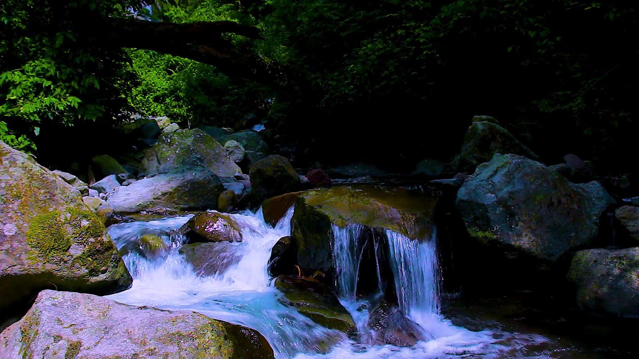 Clear Mental Focus with Mountain River Flowing Water, Soft Natural White Noise