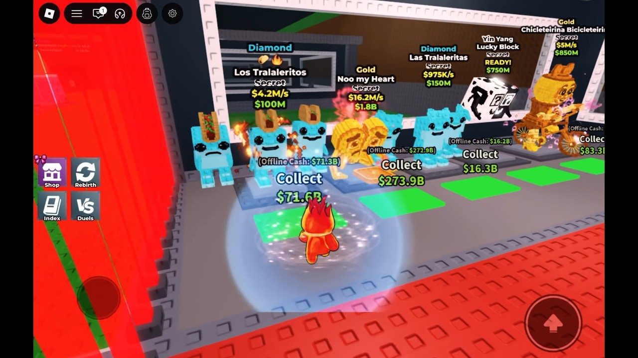 Opening lucky blocks (Steal A Brainrot)