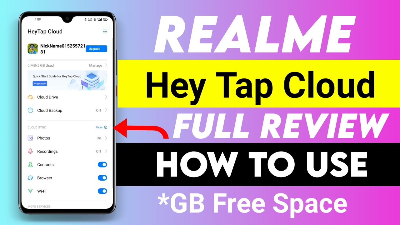 Realme Hey Tap Cloud: как использовать и полный обзор | Realme Hey Tap Cloud: 5 ГБ свободного мес...