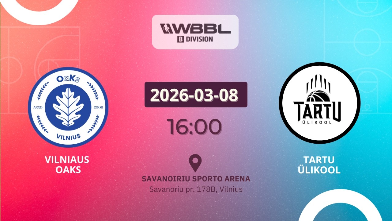 WBBL Division B: Vilnius Oaks v Tartu Ulikool