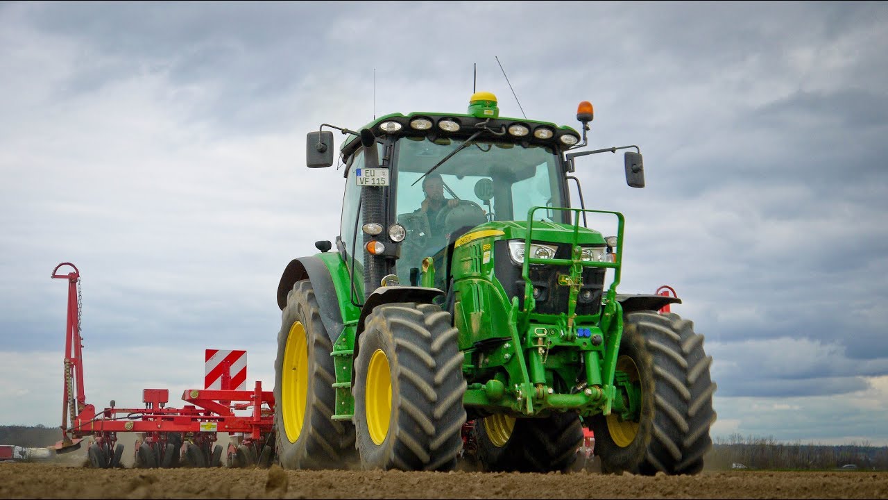 JOHN DEERE 6115R | KVERNELAND MONOPILL | ZUCKERRÜBENAUSSAAT | agrarfreak_HD