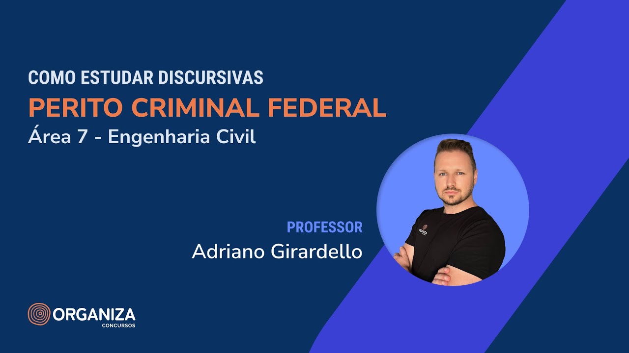 Como estudar discursivas de engenharia civil para Perito Criminal Federal da Pol&iacute;cia Federal