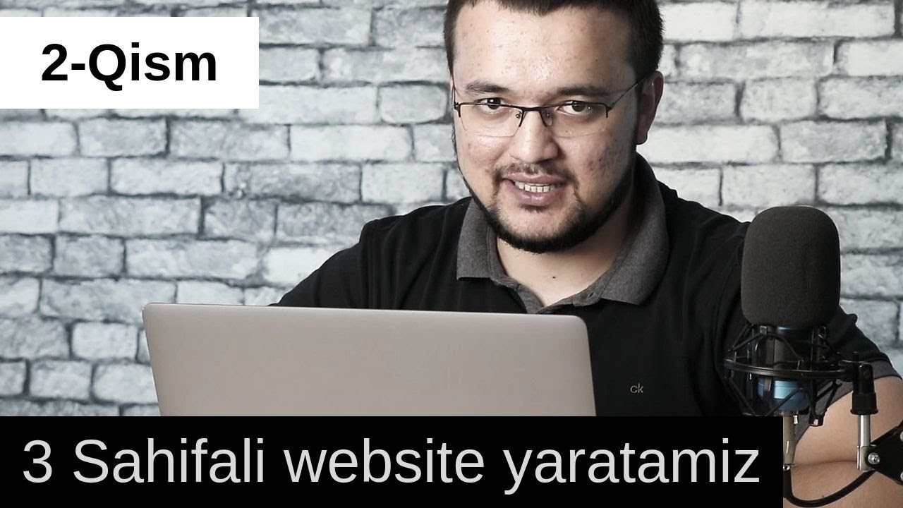 3 Sahifali website yaratamiz 2-QISM