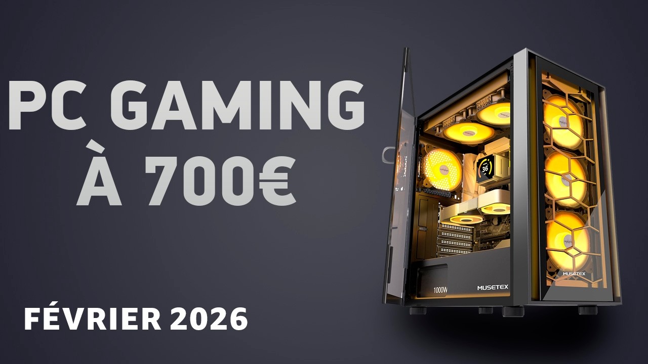 PC gaming à 700 € en février 2026 – La configuration optimale !
