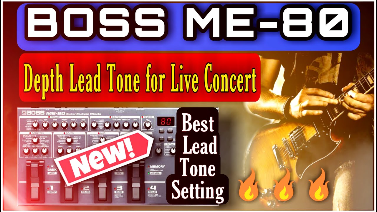 Boss ME 80 Lead Patches live Concert  (Boss New Tone)
