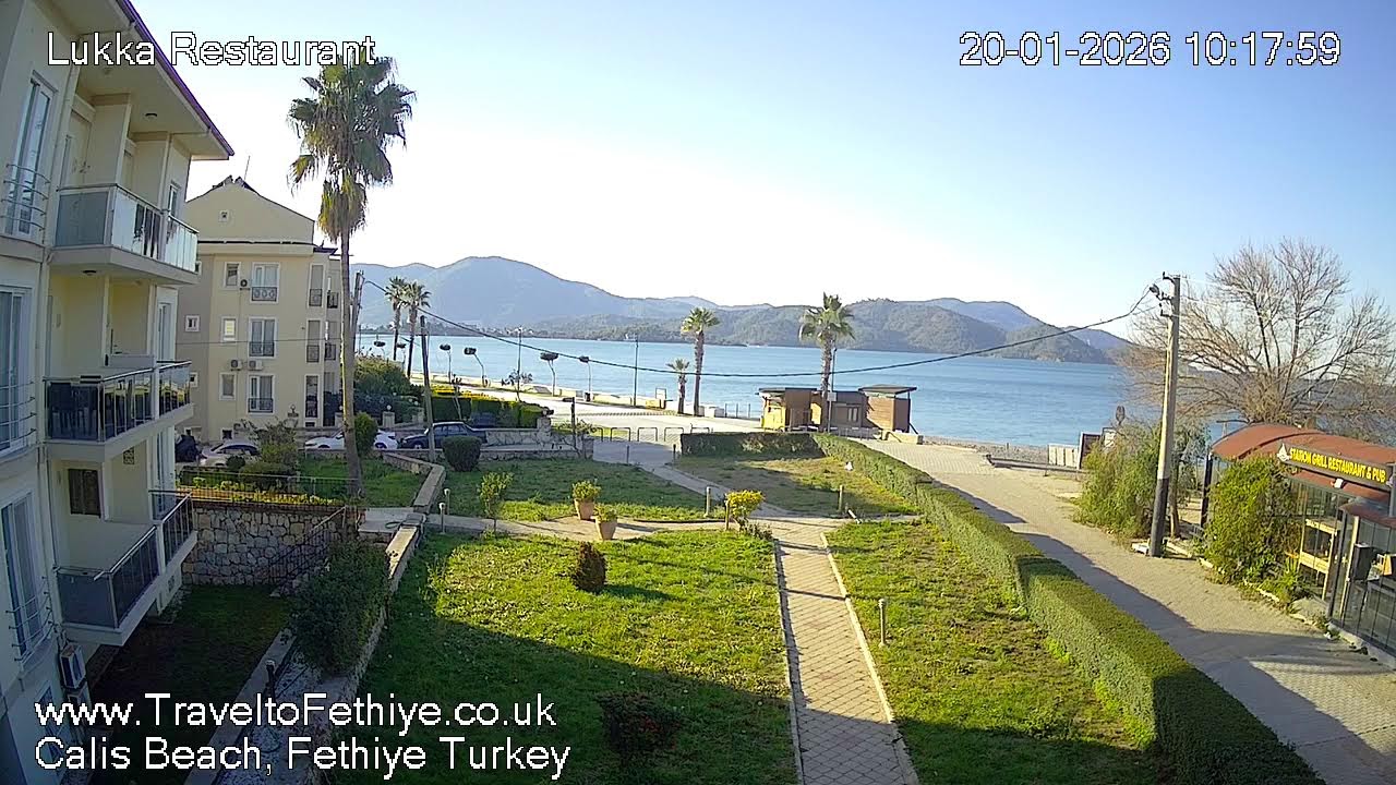Webcam Live from Calis Beach, Fethiye Turkey | Fethiye webcam